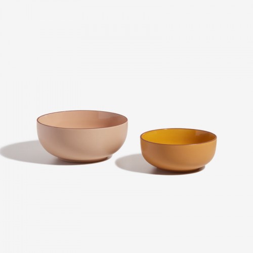 Cafe Spice Orange Low Bowls set in box 